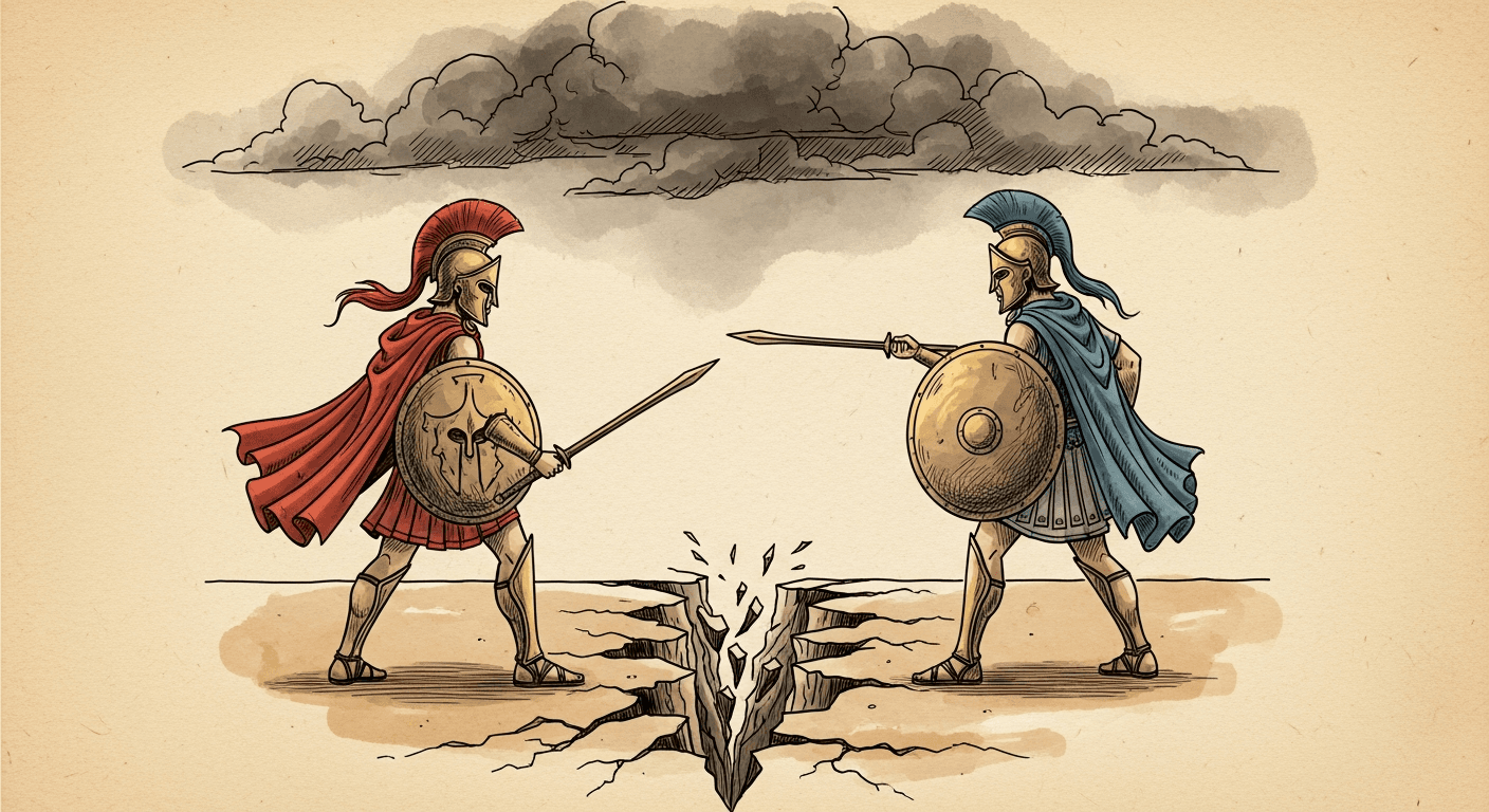 페르시아 전쟁 이후 그리스 동맹의 균열 — 아테네와 스파르타의 갈등