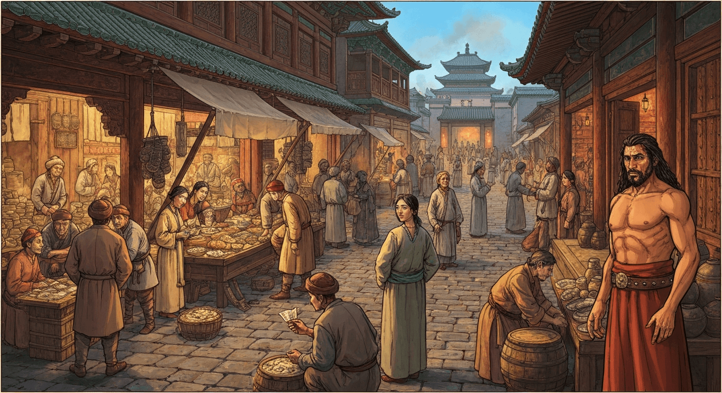 칸발리크의 대시장 — 지폐와 석탄의 도시