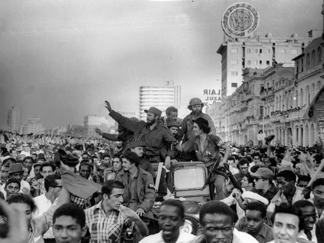 1959년 아바나에 입성하는 카스트로