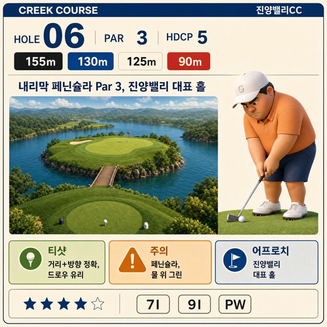 진양밸리CC 카드 18