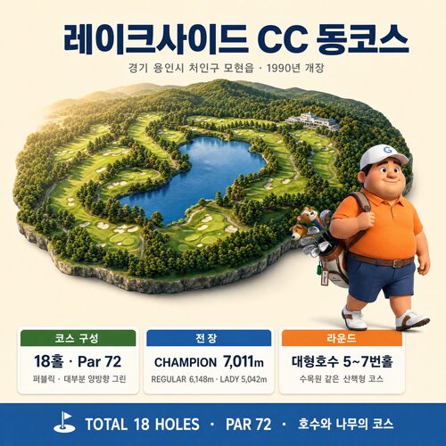 레이크사이드CC 동코스 카드 1