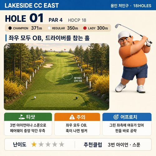 레이크사이드CC 동코스 카드 2