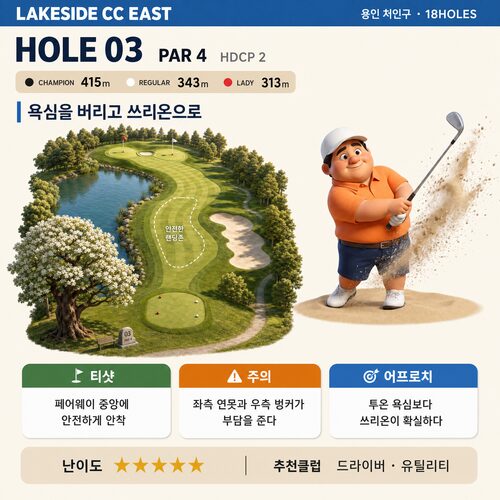 레이크사이드CC 동코스 카드 4