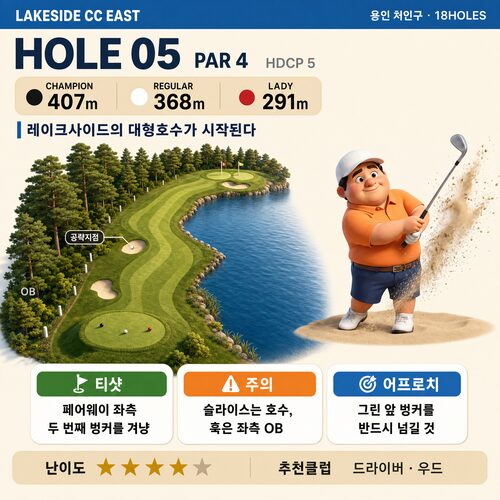 레이크사이드CC 동코스 카드 6