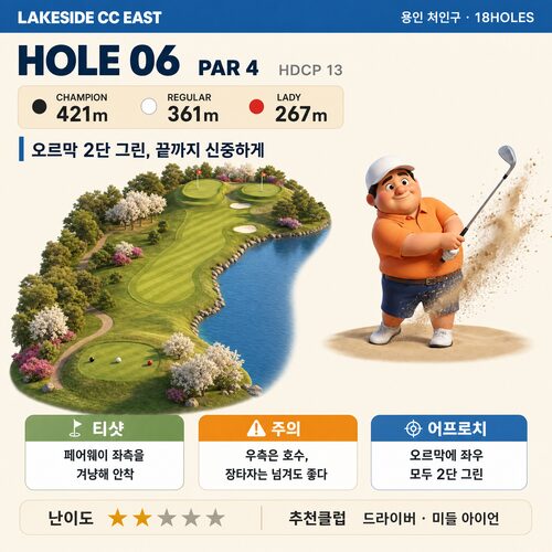 레이크사이드CC 동코스 카드 7