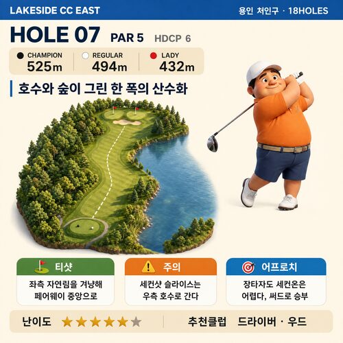 레이크사이드CC 동코스 카드 8
