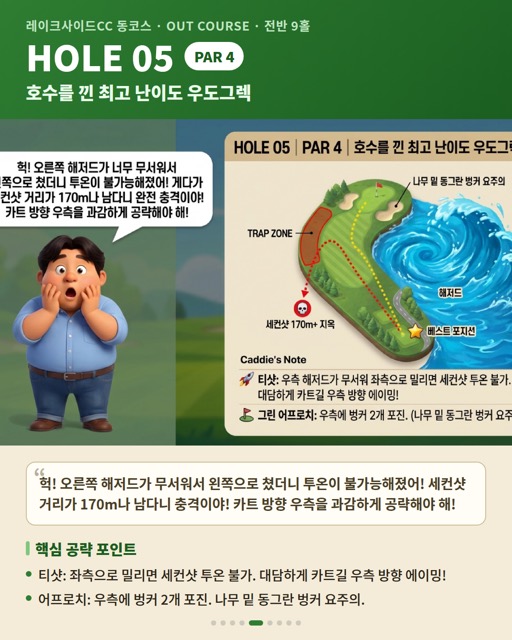 레이크사이드CC 동코스 카드 6