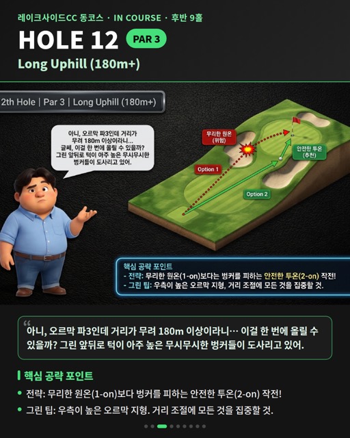 레이크사이드CC 동코스 카드 14
